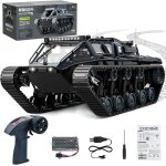 Tank telecommande 1:16, rc char - rotation  360, tlcommande crawler rservoir avec lumires led et ...