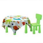 Tapis anti eclaboussures lavable et impermable, imprim bb, protection de sol antidrapante pour enfants ...