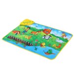 Tapis d'apprentissage musical color animal farm flash music carpet couverture touch toy pour bb enfants ...