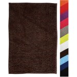 Tapis de bain tapis de douche ¿chenilleâ¿ poils longs microfibres moelleux anti - dérapant 40x60 cm ... Tapis de bain tapis de douche ¿chenilleâ¿ poils longs microfibres moelleux anti - dérapant 40x60 cm ...