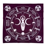 Tapis de cartes de tarot, 19. 68x19. 68 pouces, en velours, pour jeu de soci�t�, astrologie, divination, ...