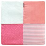 Tapis de chambre tapidou mosaque corail blanc - doudou et compagnie