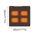 Tapis de couchage chauffant usb extrieur 5 zones de chauffage coussin chauffant electrique a temprature ...