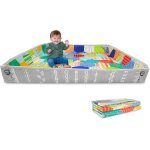 Tapis dâ¿eveil pliable en mousse souple, très grande taille, facilement transportable, côtés rabattables, ... Tapis dâ¿eveil pliable en mousse souple, très grande taille, facilement transportable, côtés rabattables, ...