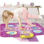 Tapis de danse jouets pour enfants, filles tapis de jeu musicale avec 6 modes de dfi, musique intgre, ...