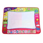 Tapis a eau educatif pour enfants de 1 a 6 ans, jouets de dessin pour b�b�s, planche a peindre, stylo ...