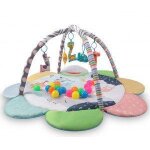 Tapis educatif 2 - en - 1 tinymini zoo fleur