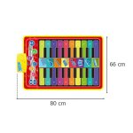 Tapis educatif a double range pour piano et musique, 8 instruments, tapis de jeu interactif pour enfants, ...