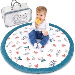 Tapis d'eveil chambre bebe - matelas de sol enfant pour eveil jeux au de parc tapis en coton et epais ...