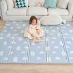 Tapis d'�veil en mousse, epais et pliable pour enfants - 180 x 150 x 1 cm - rainbow sky superbe bebe