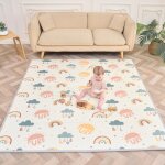 Tapis d'�veil en mousse, epais et pliable pour enfants - 200 x 180 x 1, 5 cm - pure big love superbe ...