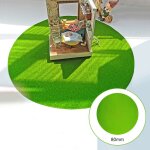 Tapis de gazon rond et artificiel de modle, papier de pelouse vert clair pour artisanat de bricolage, ...