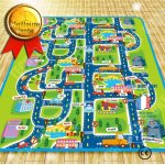 Tapis de jeu circuit voiture de course tapis rectangle gant jouet cadeau pour bb enfant mixte