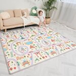 Tapis de jeu pour enfant tapis de sol xxl en mousse epais pliable reversible - tapis d'éveil pour bébé ... Tapis de jeu pour enfant tapis de sol xxl en mousse epais pliable reversible - tapis d'éveil pour bébé ...