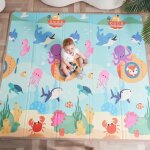 Tapis de jeu pour enfant tapis de sol xxl en mousse epais pliable reversible - tapis d'éveil pour bébé ... Tapis de jeu pour enfant tapis de sol xxl en mousse epais pliable reversible - tapis d'éveil pour bébé ...