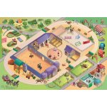 Tapis de jeu intrieur le centre equestre 150x100cm