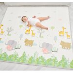 Tapis de jeu en mousse, epais et pliable pour enfants - 200 x 180 x 1, 5 cm - savannah superbe bebe
