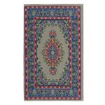 Tapis de maison de poupée, 1 / 12 miniature, tissé, bleu, décoration pour maison de poupée Tapis de maison de poupée, 1 / 12 miniature, tissé, bleu, décoration pour maison de poupée
