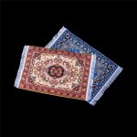 Tapis miniature brod� 1:12 pour maison de poup�e, couvre - sol tiss� floral, pour d�coration, cadeaux, ...