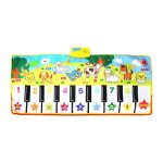 Tapis musical 4 styles avec voix d'animal, tapis de jeu pour b�b�, piano, instrument de musique, jouets ...