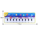 Tapis musical pour enfants, tapis de musique monde oc�an, tapis clignotant, piano, jeu de musique, instrument, ...