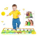 Tapis de piano musical pour bb, couverture, son de voix d'animal, tapis de jeu, jouets educatifs prcoces ...