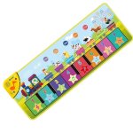 Tapis de piano musical pour enfants , 110x36cm, clavier de sol, tapis de danse avec 8 sons d'animaux, ...