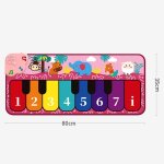 Tapis de piano musical pour enfants, 8 sons d'animaux, jouet educatif, cadeau pour filles