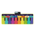 Tapis de piano musical pour enfants en bas age, clavier avec instrument, sons, cartes flash, jouets educatifs, ...