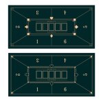 Tapis de poker pour table anti - drapant poker tapis de table de poker texas hold'em avec base en caoutchouc ...