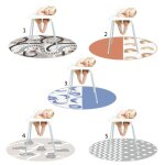 Tapis de protection de sol pour chaise haute, 1 pi�ce, antid�rapant, en silicone, pour b�b�, tapis de ...