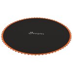 Tapis de rechange trampoline � 3, 7 m ressorts 14 cm outil 72 crochets en v inclus orange noir