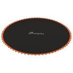 Tapis de rechange trampoline � 3, 7 m ressorts 14 cm outil 72 crochets en v inclus orange noir