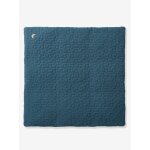Tapis de sol / fond de parc en gaze de coton bio * fancy bleu nuit Tapis de sol / fond de parc en gaze de coton bio * fancy bleu nuit