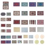 Tapis de sol turc miniature pour maison de poup�e, 1 pi�ce, r�tro, d�coration miniature, rev�tements ...