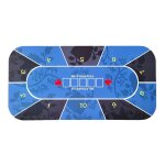 Tapis de table de poker antidrapant, disposition des cartes, plateau de jeu