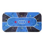 Tapis de table de poker antidrapant, disposition des cartes, plateau de jeu