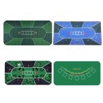 Tapis de table de poker texas hold'em, 1. 2x0. 6m, tapis de jeu portable et durable pour la maison