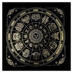Tapis de table en velours et daim, pour cartes, tarot, autel, jeu de socit, astrologie, oracle, divination ...