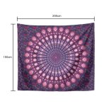 Tapisserie mandala, serviette de plage ronde et pliante, tenture murale boho, tapis de camping, couverture, ...