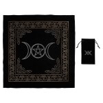 Tapisserie de tarot moon tapestry - tapis d'autel en velours durable pour tarot et jeux de cartes - antid�rapa ...