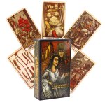 Tarot du labyrinthe - neon moon tarot deck - cartes de poche avec bote de rangement pour le destin, ...