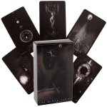 Le tarot noir - neon moon tarot deck - cartes de poche avec bote de rangement pour le destin, jeu de ...