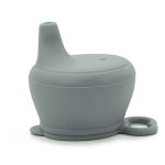 Tasse d'alimentation en silicone pour b�b�, anti d�bordement, couvercle anti chute, anti fuite, paille ...