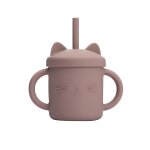 Tasse d'alimentation en silicone pour bb, gobelet d'eau pour bb chat, apprentissage pour bb, verres ...