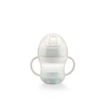 Tasse anti - fuites + couv - fleur bleue