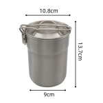 Tasse a caf� en acier inoxydable 304 pratique pour l'ext�rieur, avec couvercle ventil� et tasse a eau ...