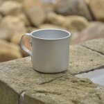 Tasse a caf portable en alliage d'aluminium de 300ml, tasse d'eau de lait de bire de caf de 8cm pour ...