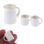 Tasses a caf� et th� en plastique 1 / 12, 1 pi�ce, ensemble de tasses de cuisine miniatures pour maison ...