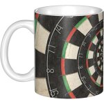 Tasse en ceramique - tasse cible de flechettes - larges tasses de the - cafe et chocolat chaud 330ml